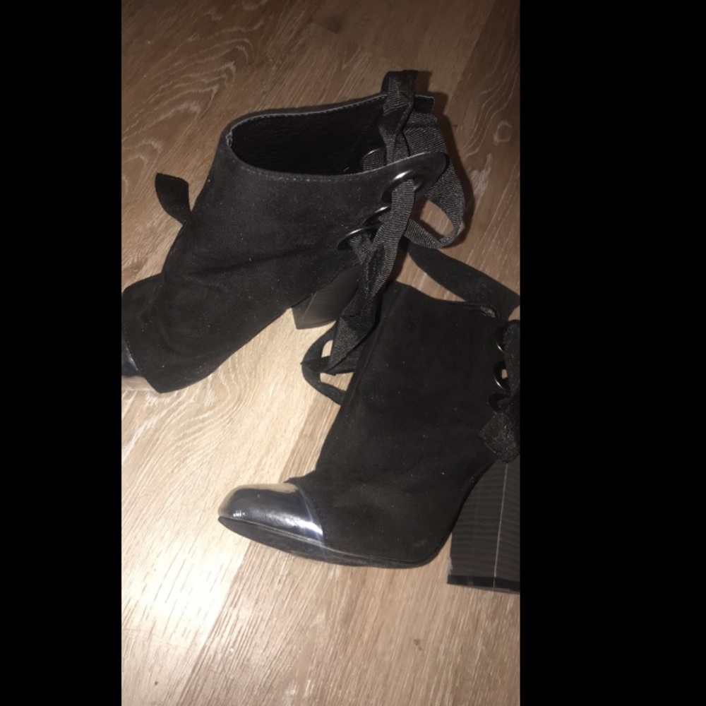 Silver Toe Booties
